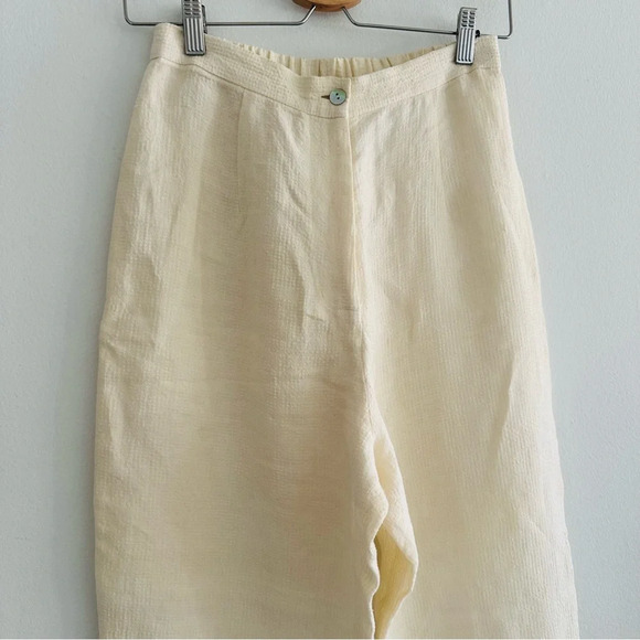 Organic by John Patrick 100% Linen High Waisted Pants S - Picture 2 of 9